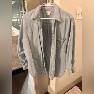 Maeve by Anthropologie Chambray Button Up